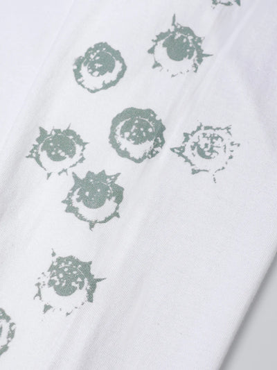 Doodle Langarmshirt mit offener Saumkante – Herren