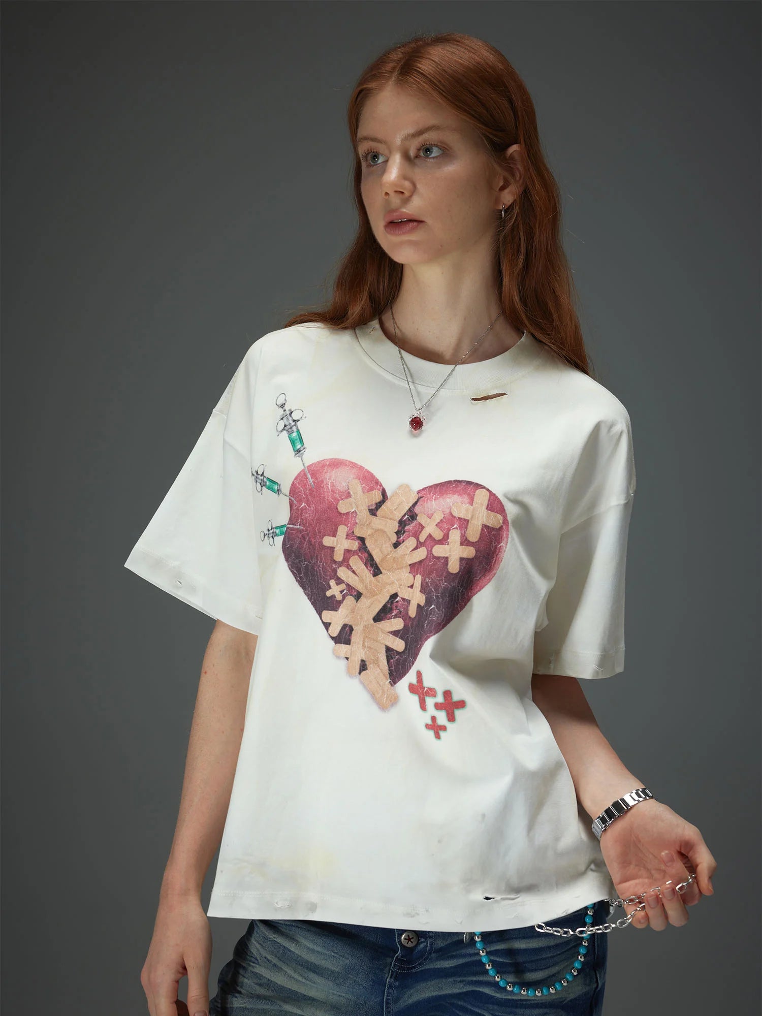 Healing Broken Heart Distressed Tee