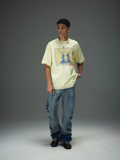 Symmetric Silhouette Graphic Tee