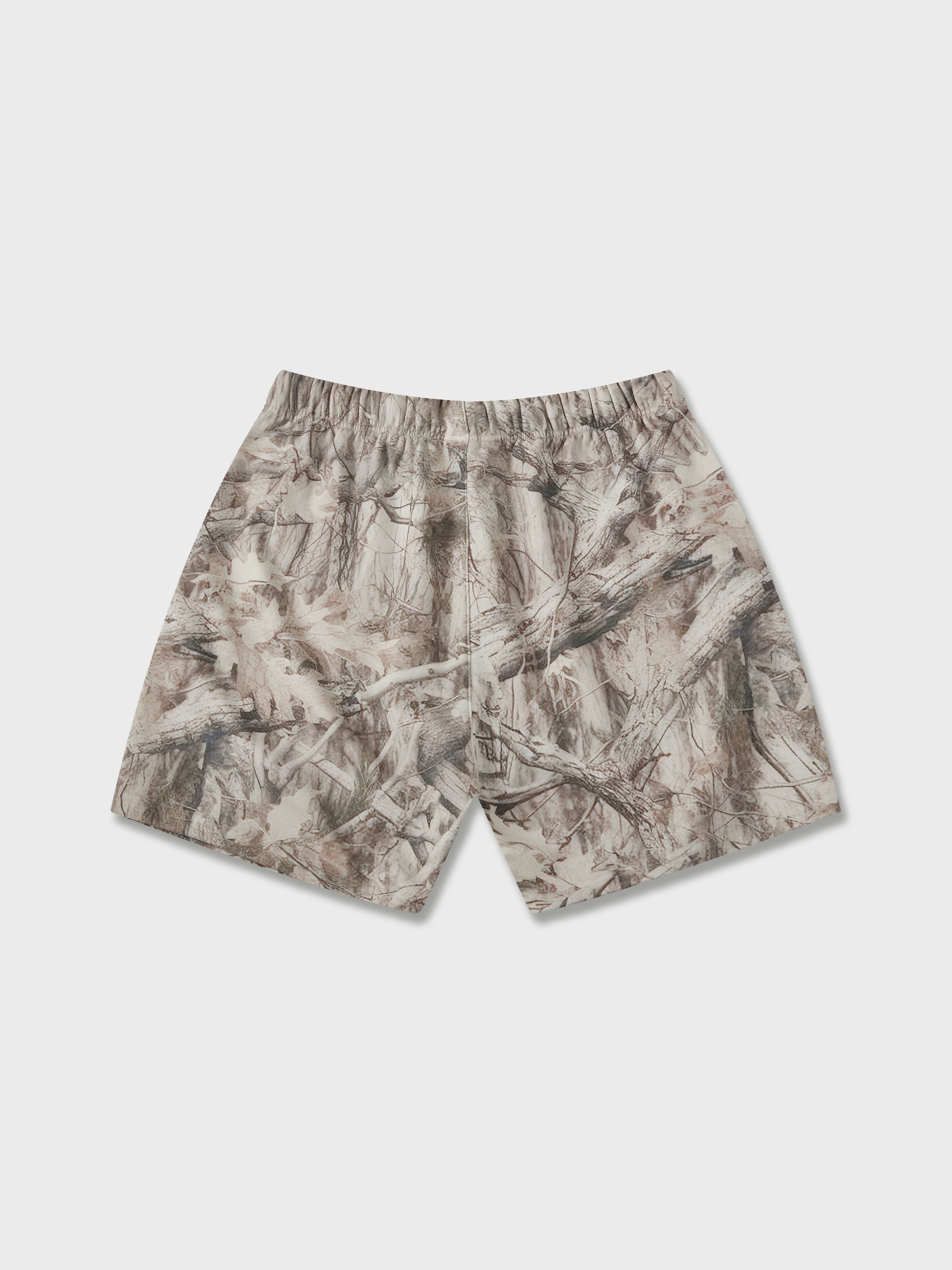 Panelled Real Tree Camo Shorts