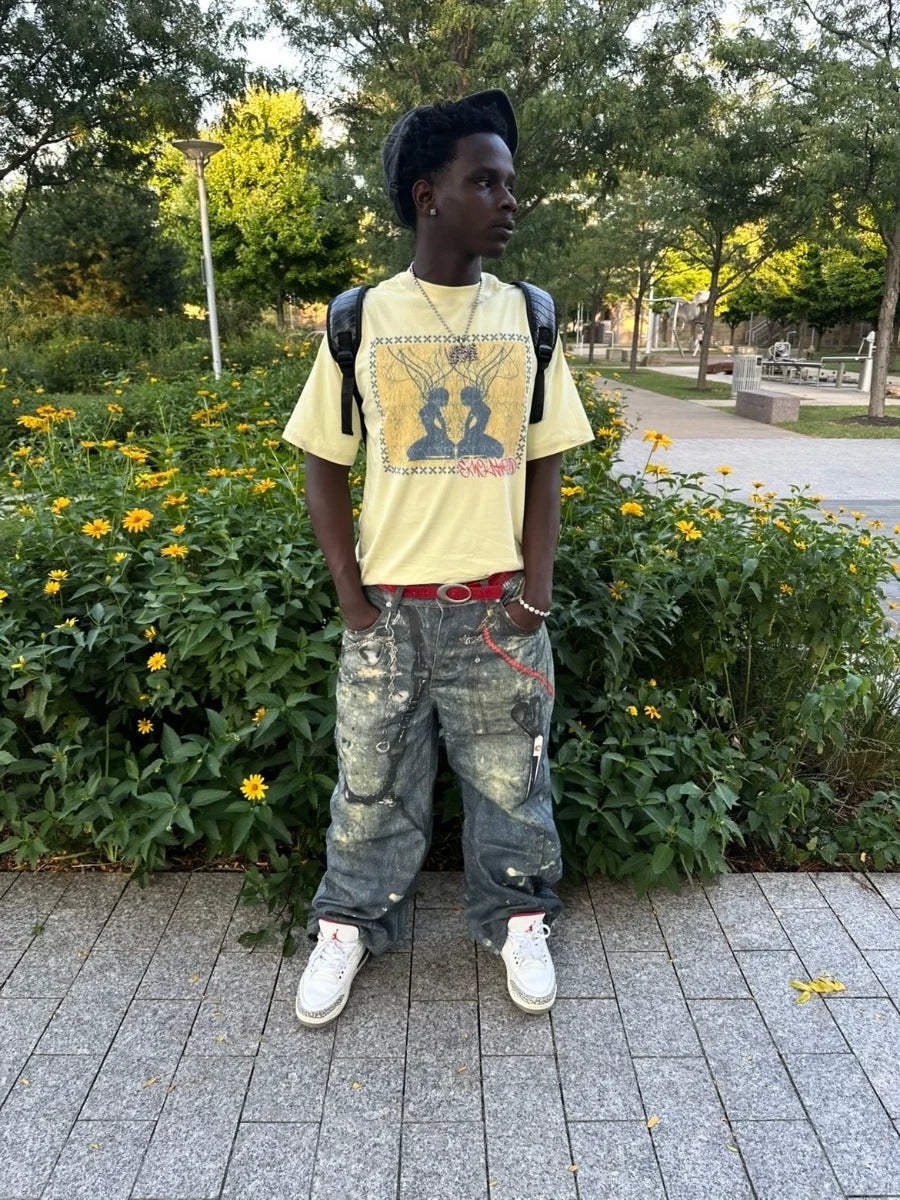 Symmetric Silhouette Graphic Tee