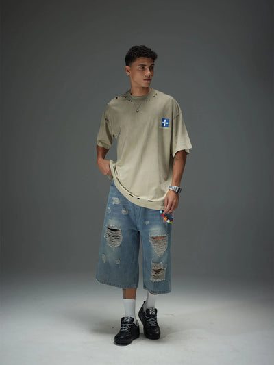 Distressed Band-Aid Icon Tee