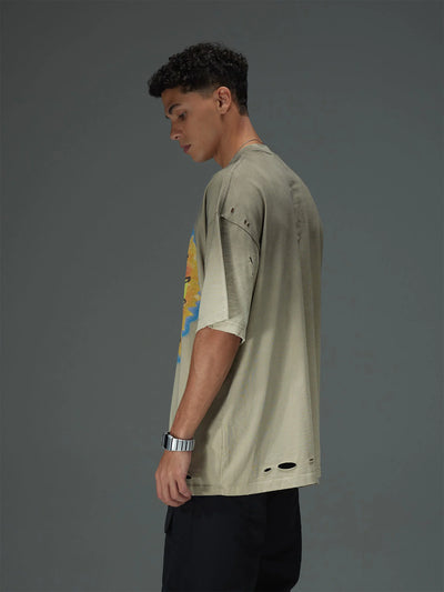 Vintage Halo Illustration Graphic Tee