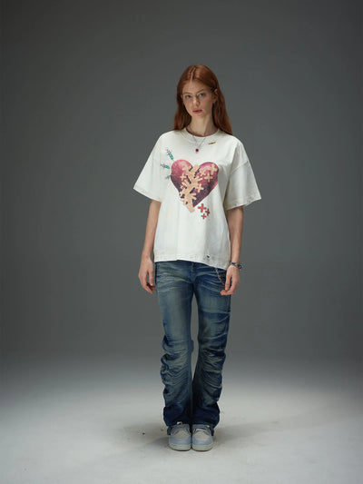 Healing Broken Heart Distressed Tee