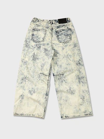 Acid Wash Wide Leg Jeans