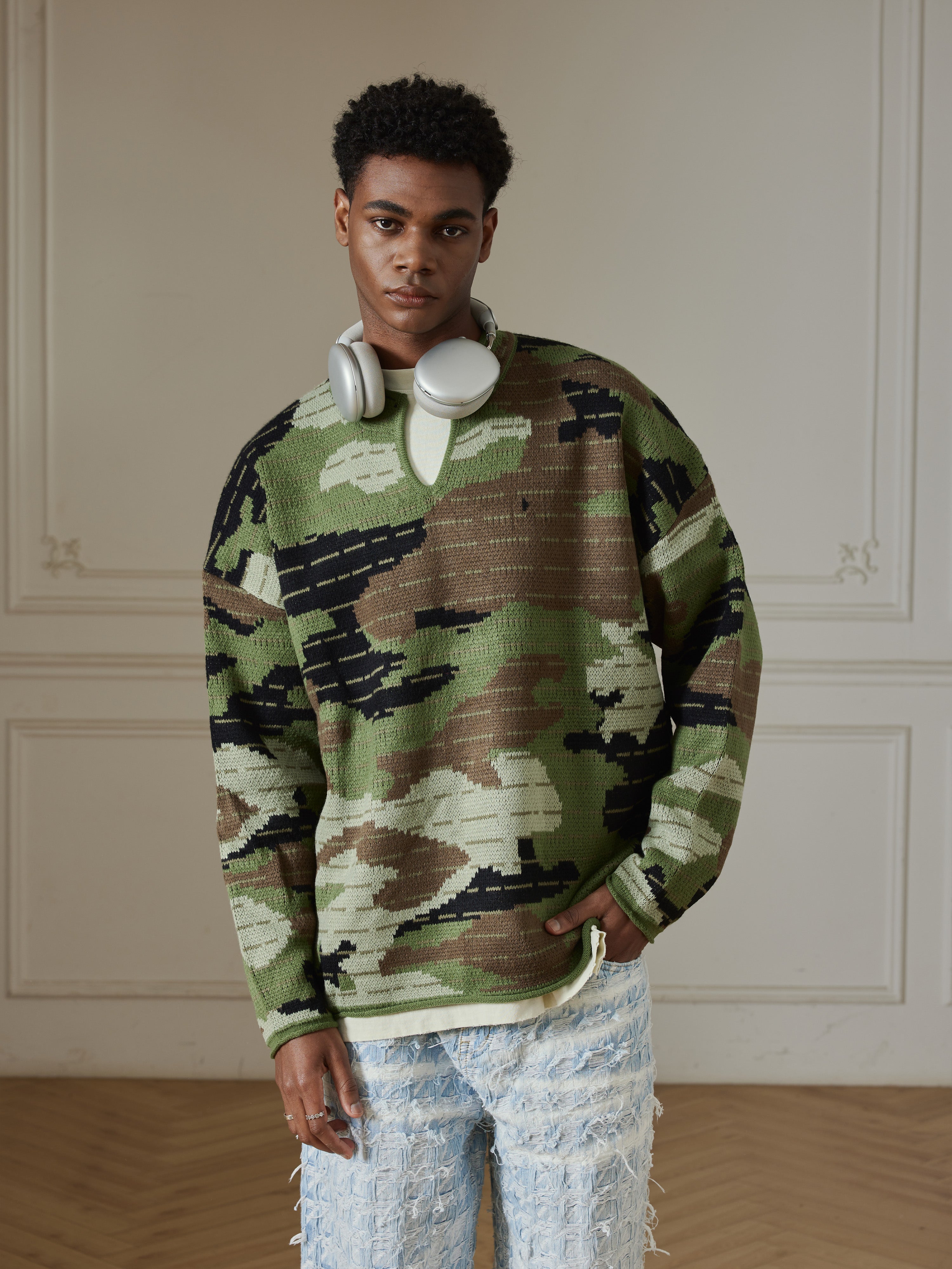 Camo Knit Longsleeve