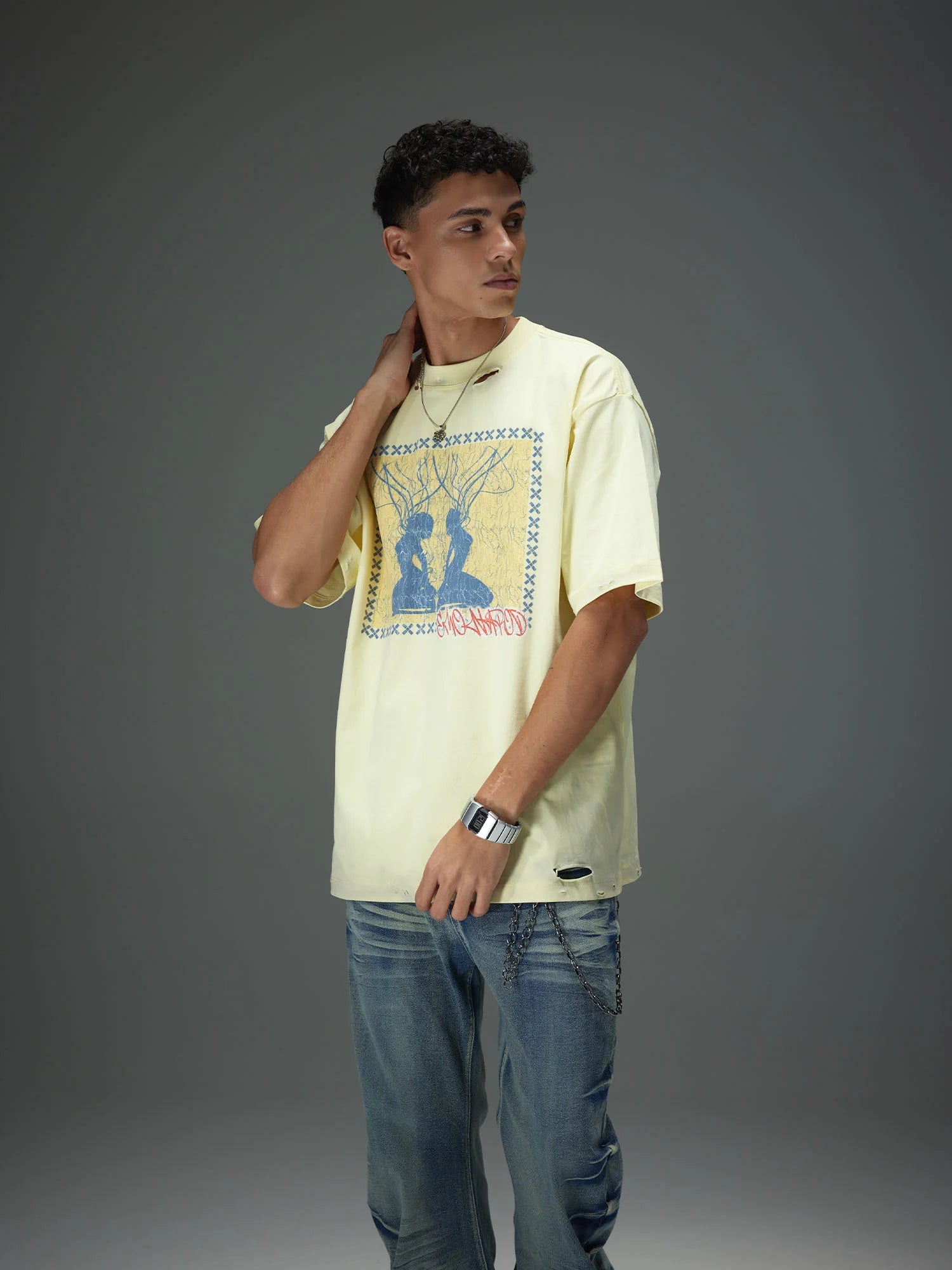 Symmetric Silhouette Graphic Tee