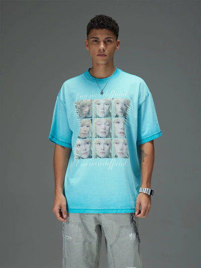 Multi-Face Expression Grid Tee