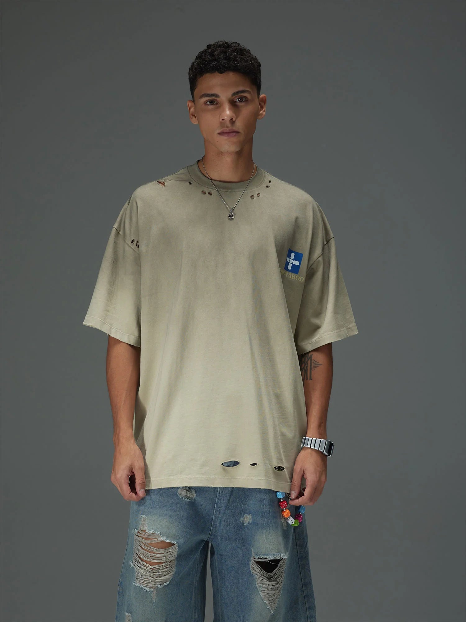 Distressed Band-Aid Icon Tee