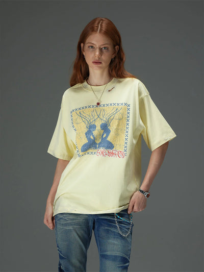 Symmetric Silhouette Graphic Tee