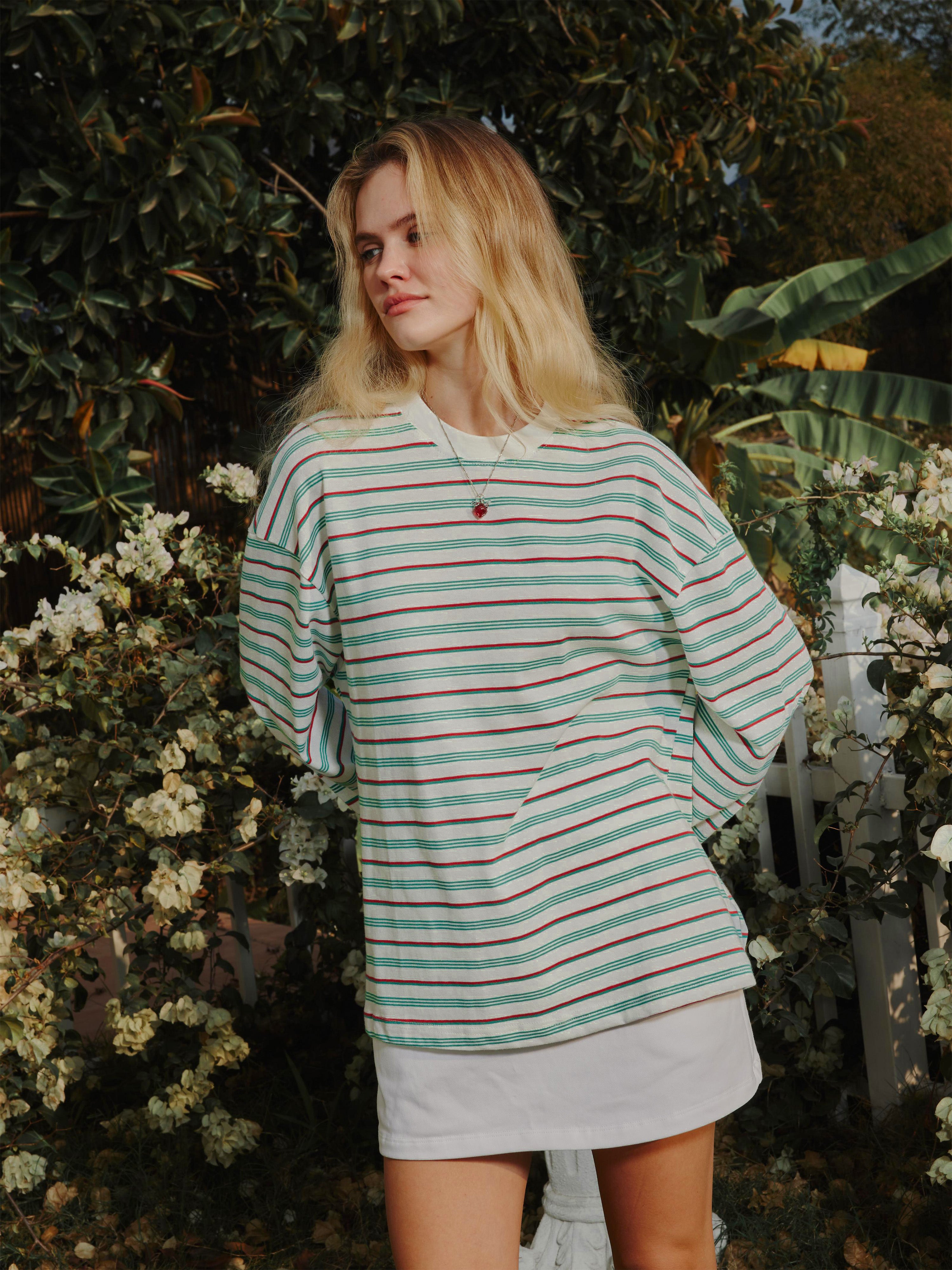 Oversized Stripe Longsleeve - Women