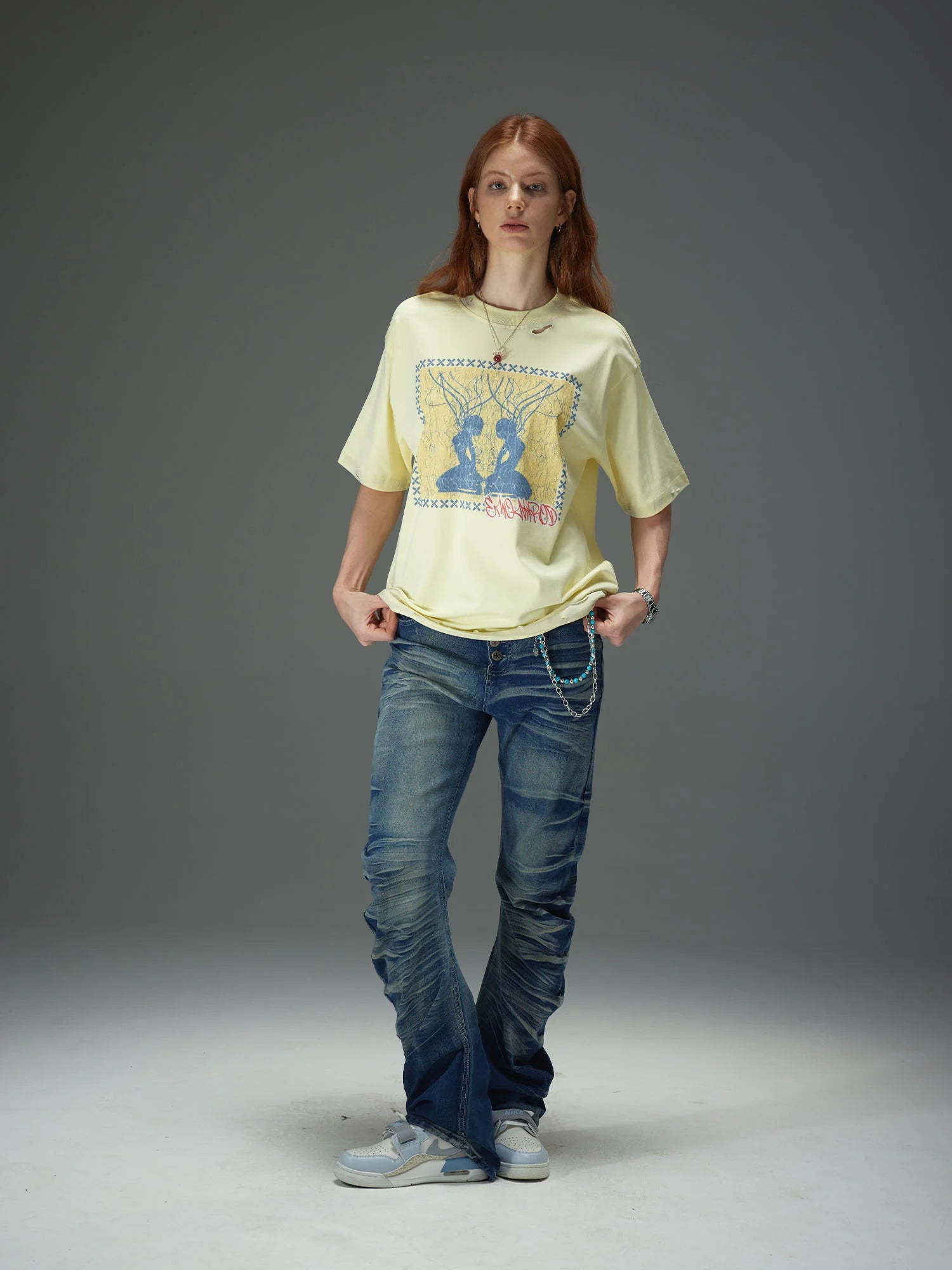 Symmetric Silhouette Graphic Tee