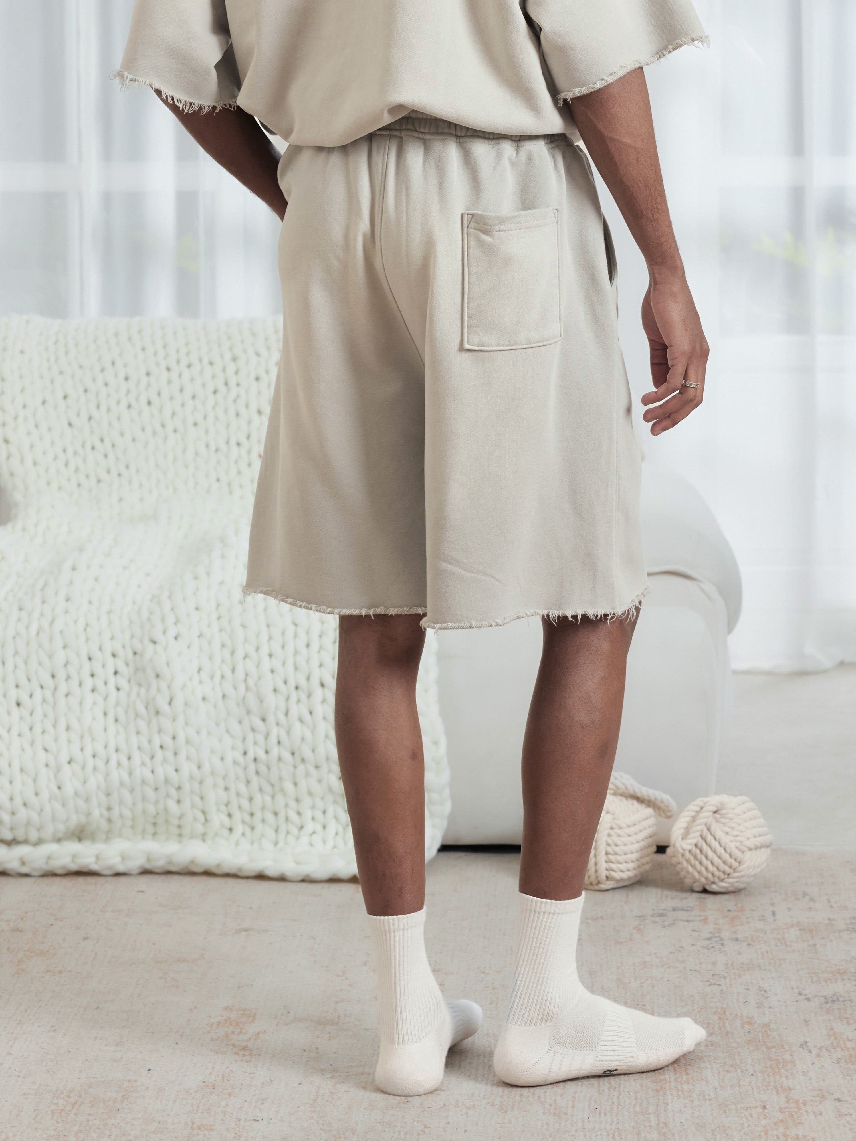 Raw Edge Loungewear Shorts - Men