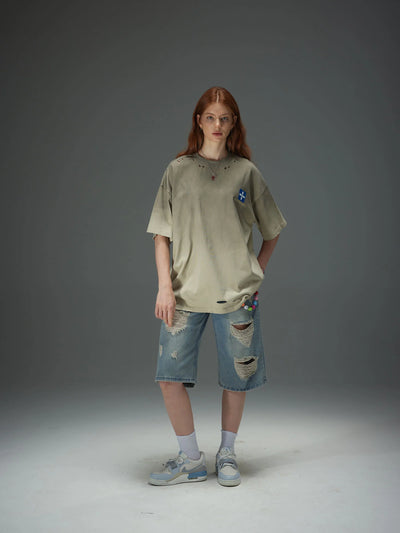 Distressed Band-Aid Icon Tee