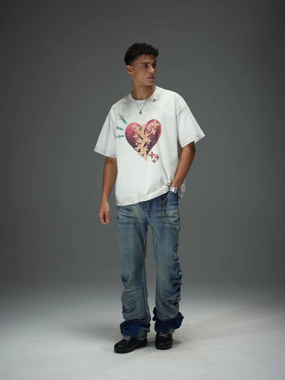 Healing Broken Heart Distressed Tee