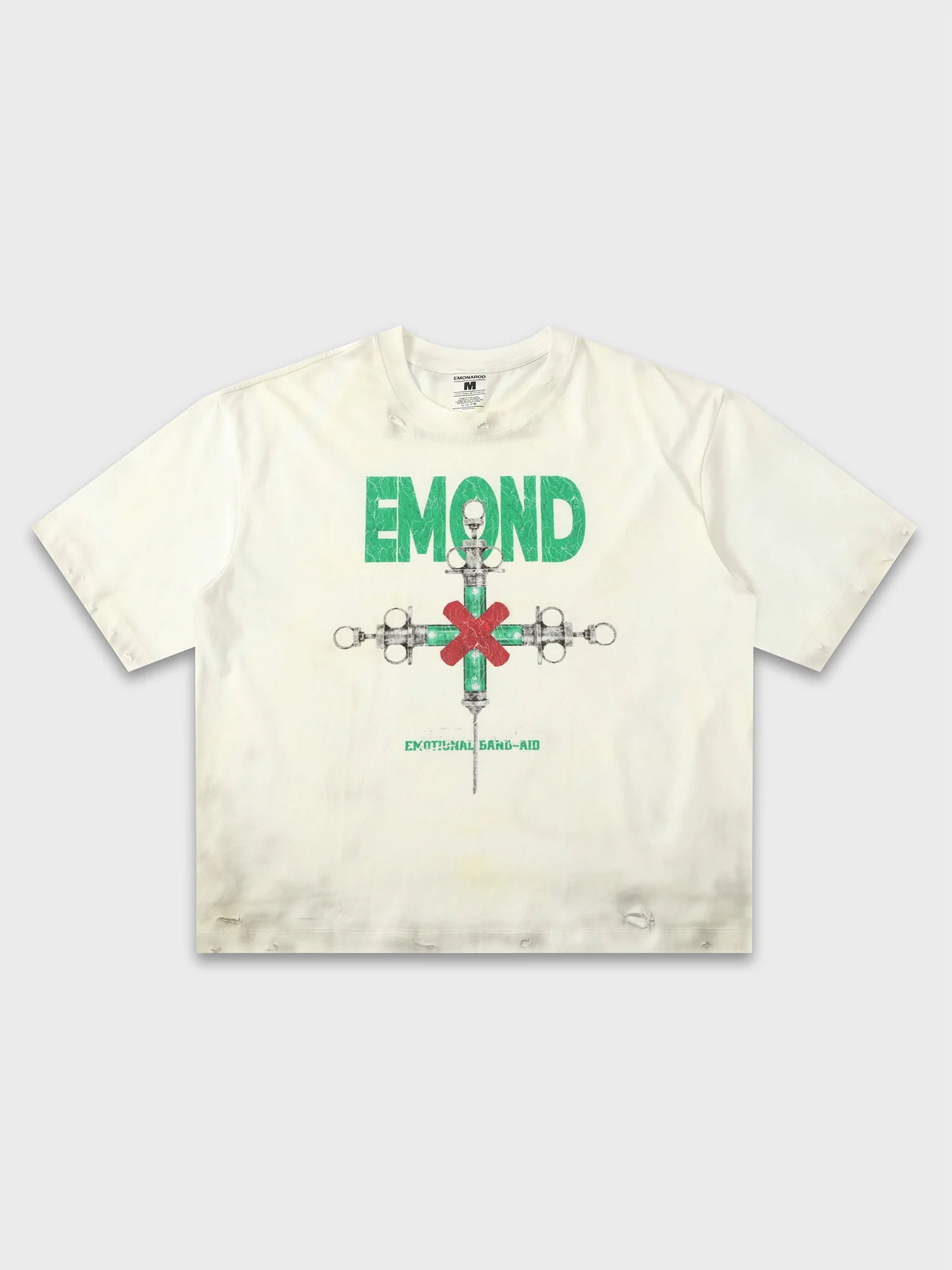 Syringe Cross Distressed Tee