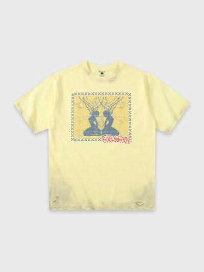 Symmetric Silhouette Graphic Tee