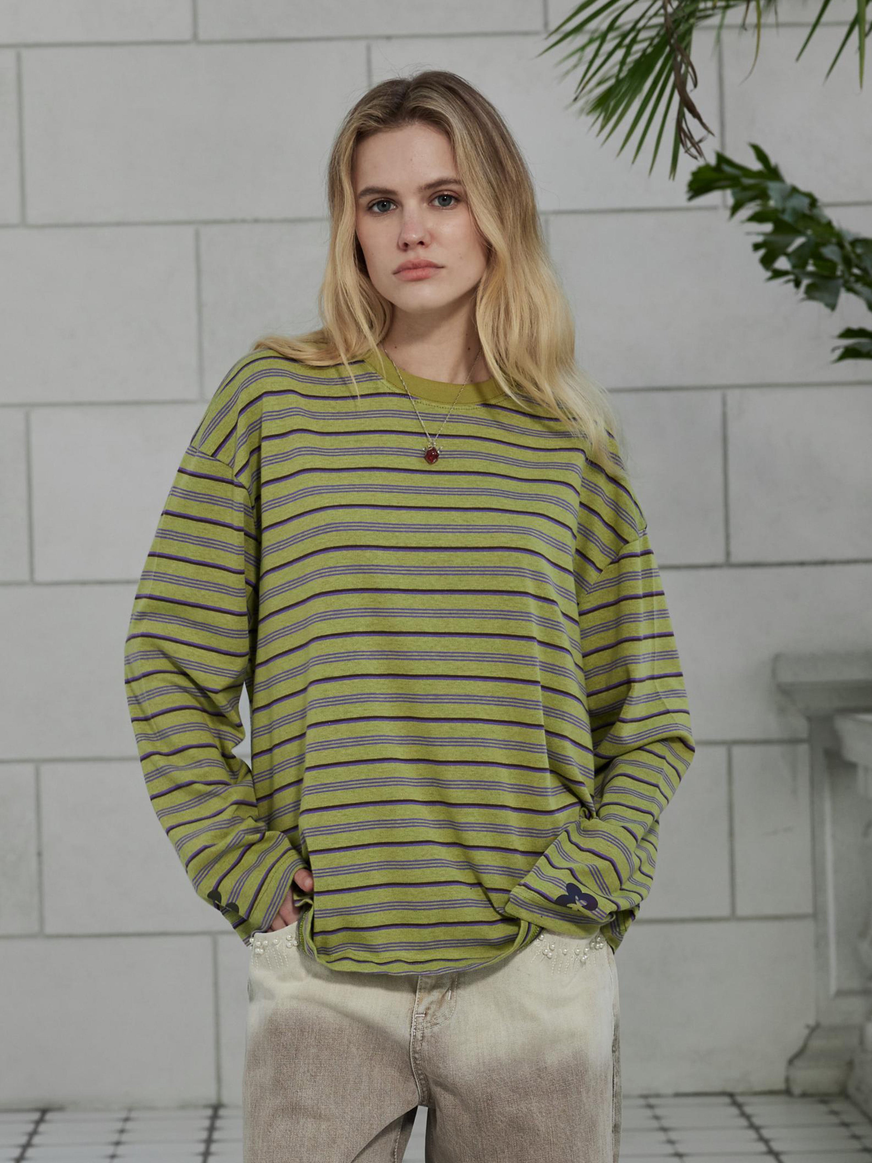 Oversized Stripe Longsleeve - Women