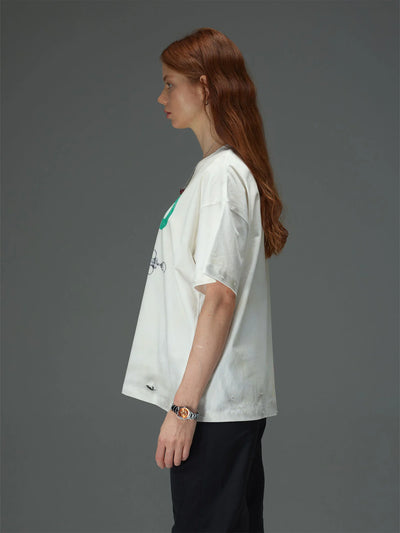 Syringe Cross Distressed Tee