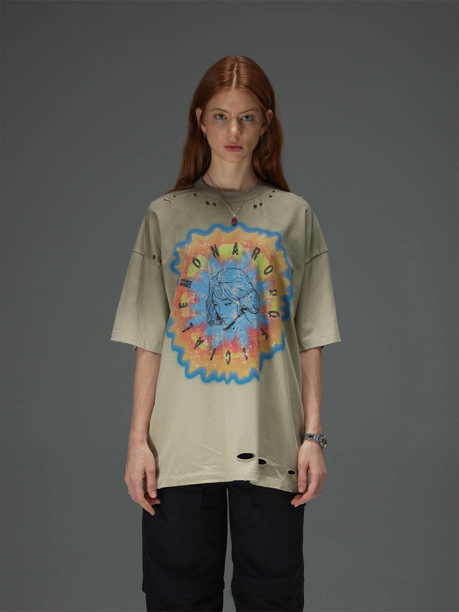 Vintage Halo Illustration Graphic Tee