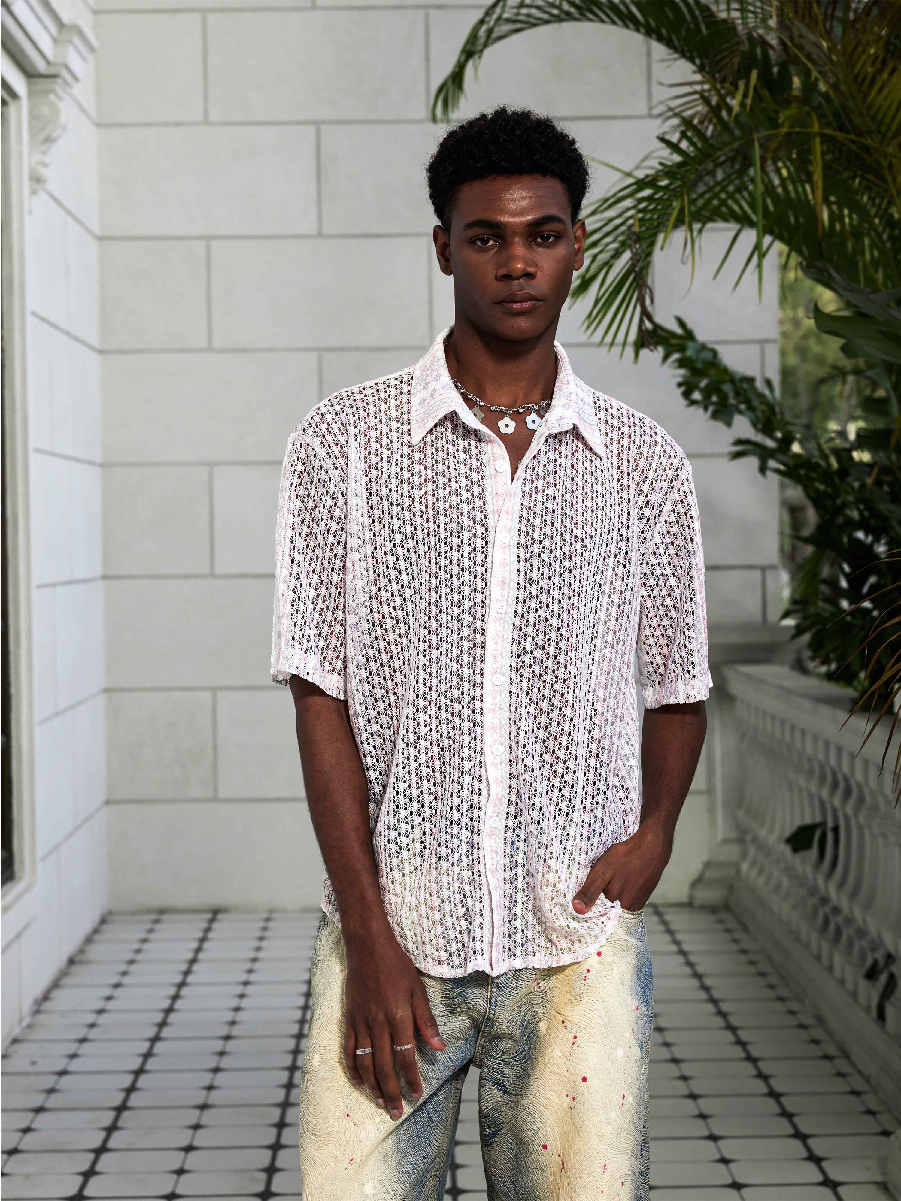 Minimalist Eyelet Shirt