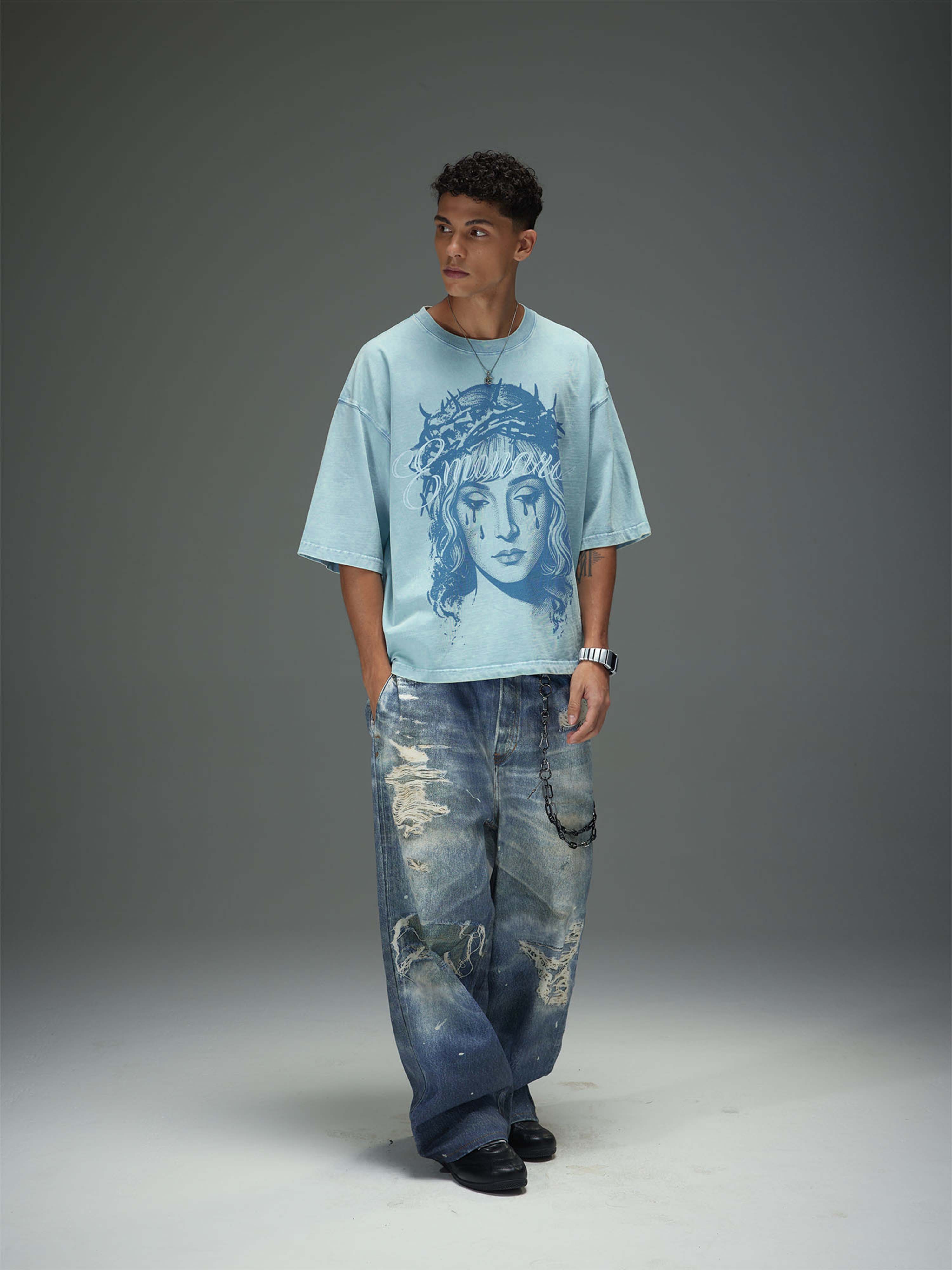 Weeping Graphic Boxy Tee