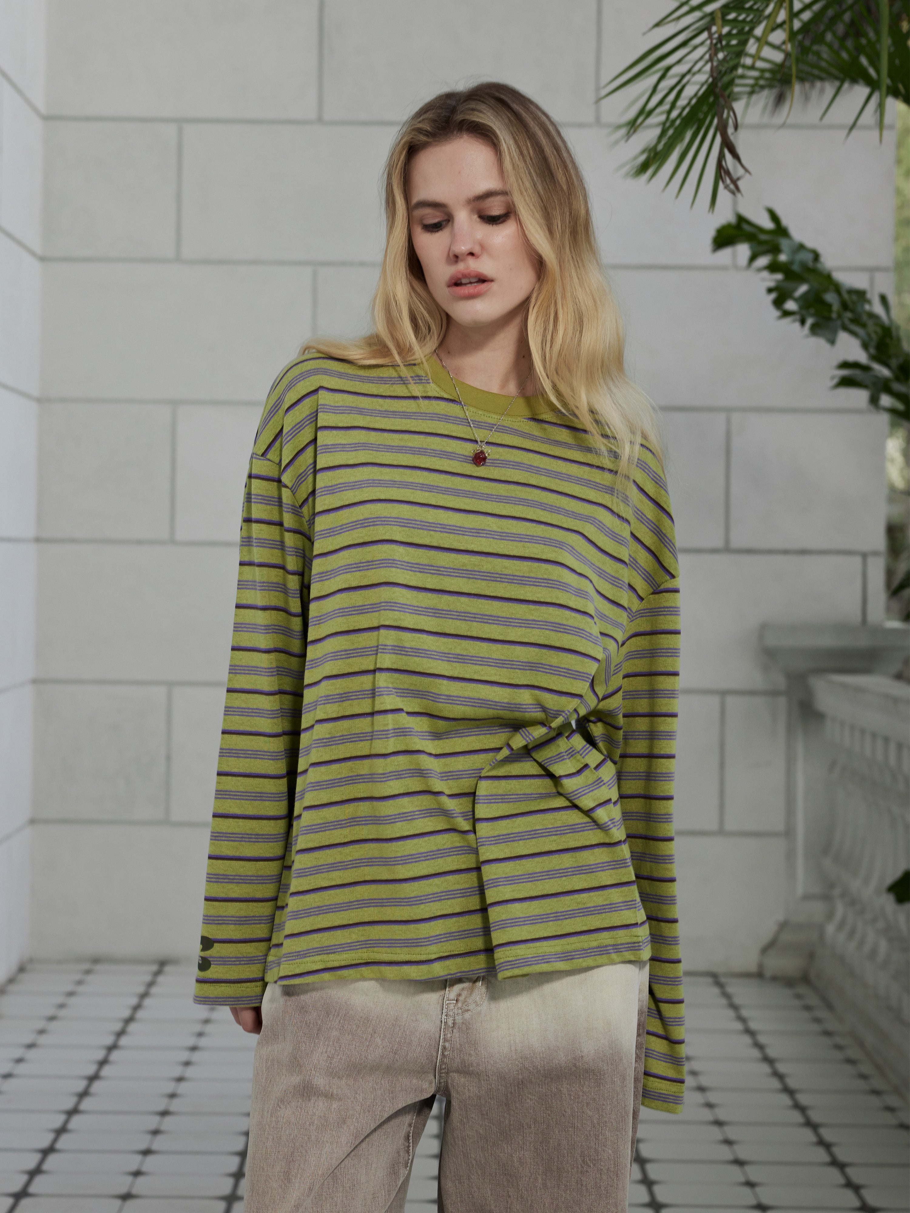 Oversized Stripe Longsleeve - Women