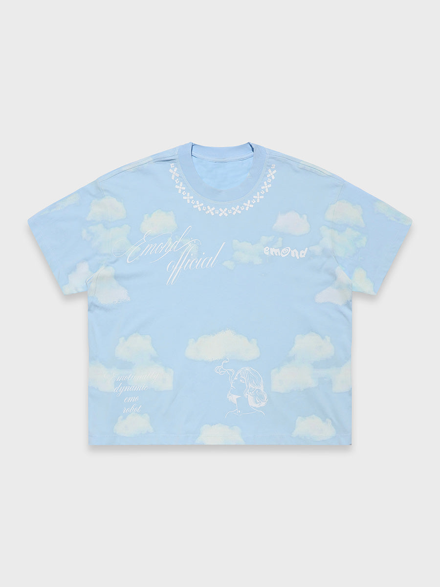 Azure Sky Reverie Boxy Tee