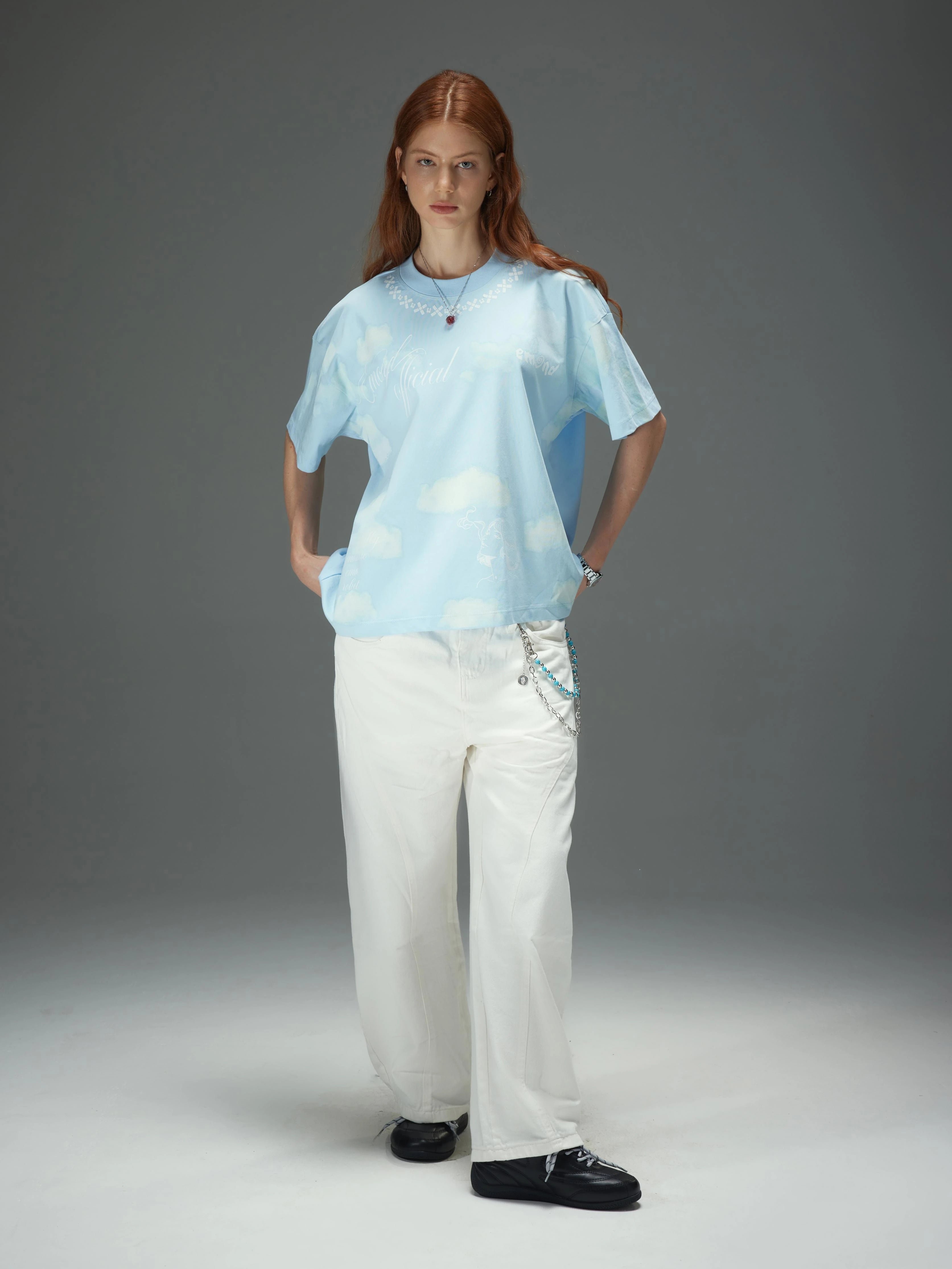 Azure Sky Reverie Boxy Tee