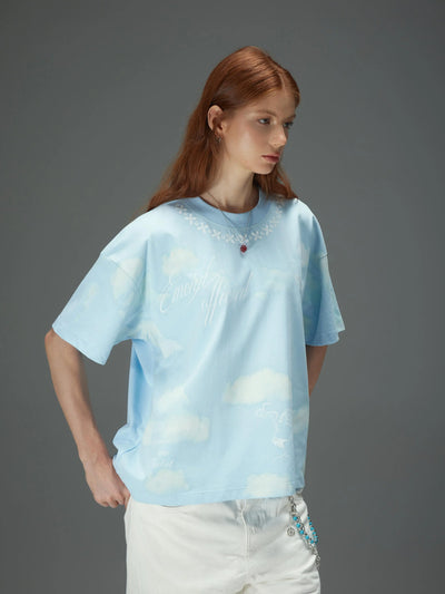 Azure Sky Reverie Boxy Tee