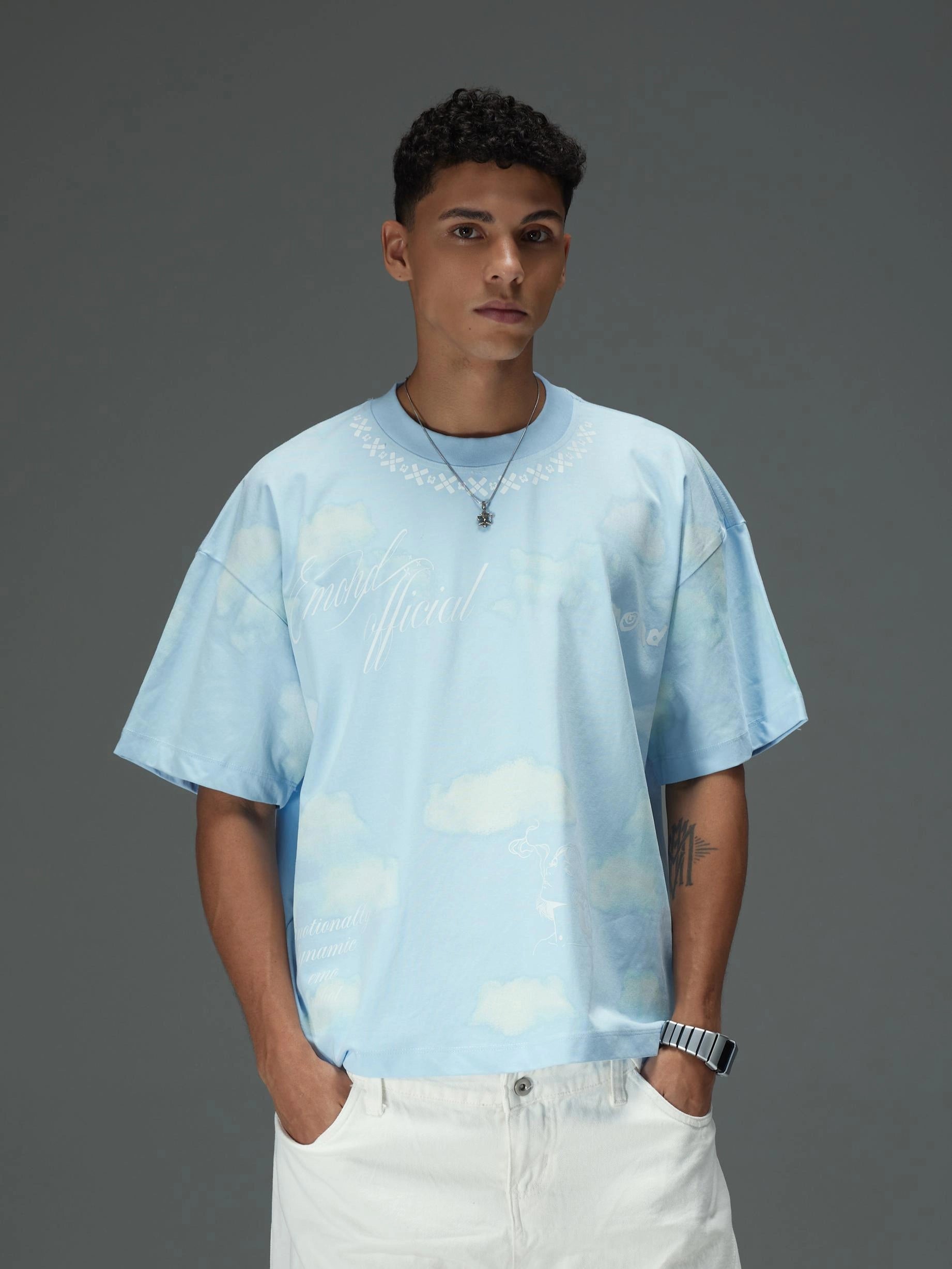Azure Sky Reverie Boxy Tee