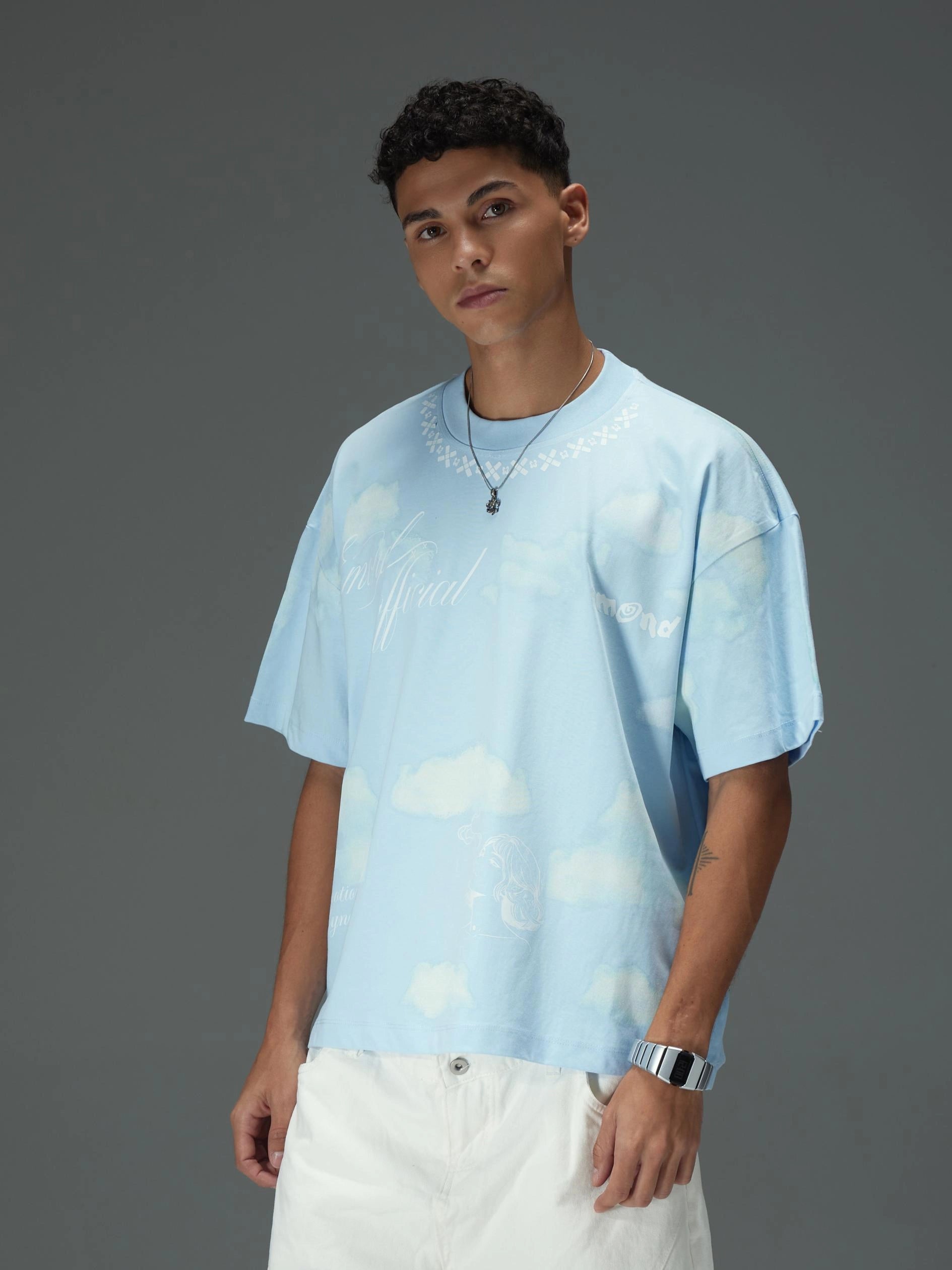 Azure Sky Reverie Boxy Tee
