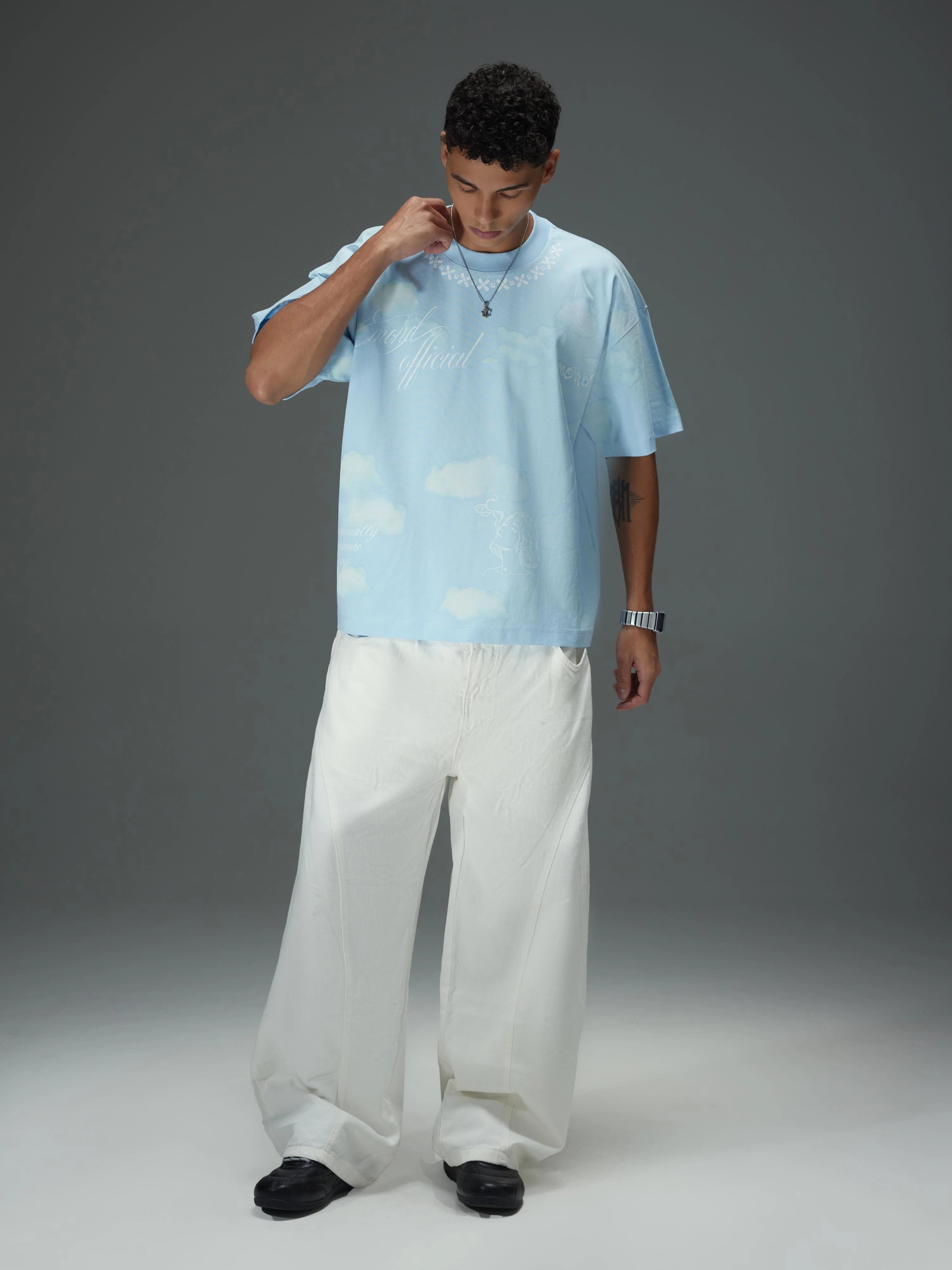 Azure Sky Reverie Boxy Tee