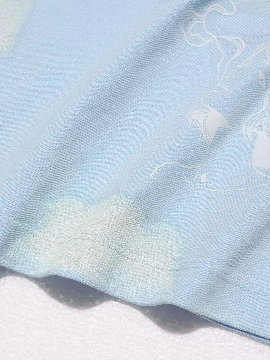 Azure Sky Reverie Boxy Tee