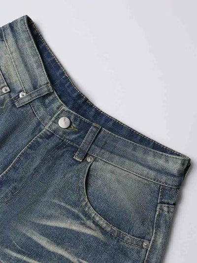 Destroyed Patch Denim Jeans