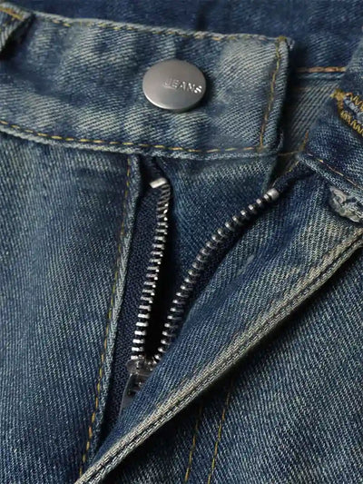 Destroyed Patch Denim Jeans