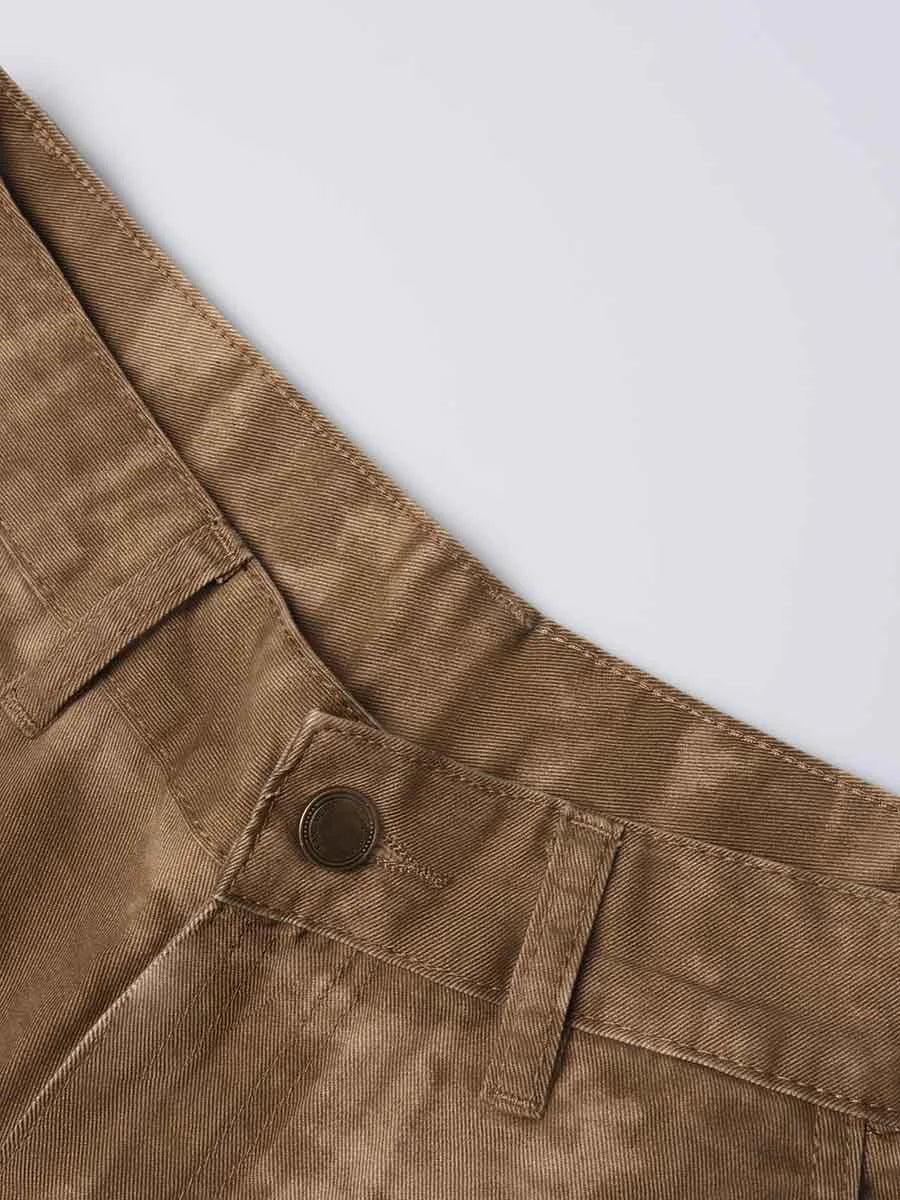 Distressed Camo Baggy Cargo Pants