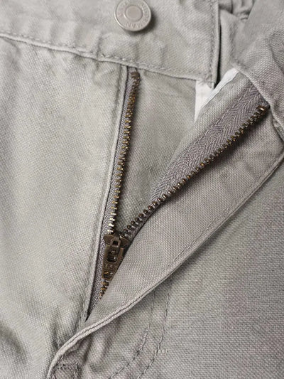 Distressed Carpenter Elastic Waist Pants