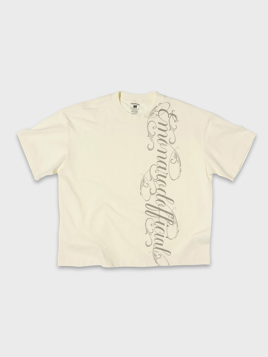 Vertical Script Boxy Tee