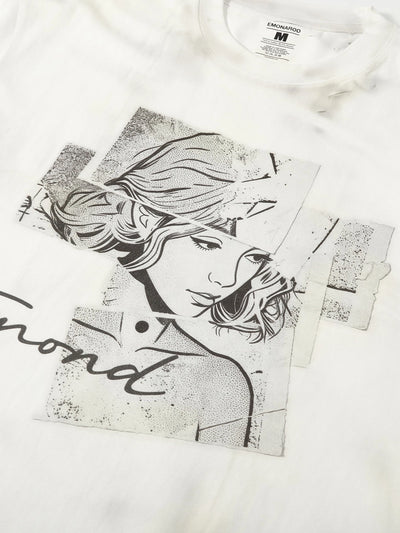 Fragmented Portrait Collage Tee