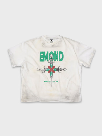 Syringe Cross Distressed Tee
