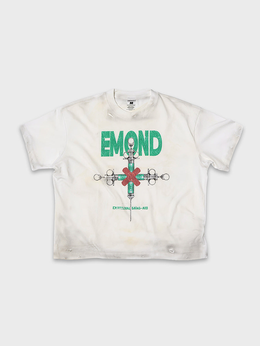Syringe Cross Distressed Tee