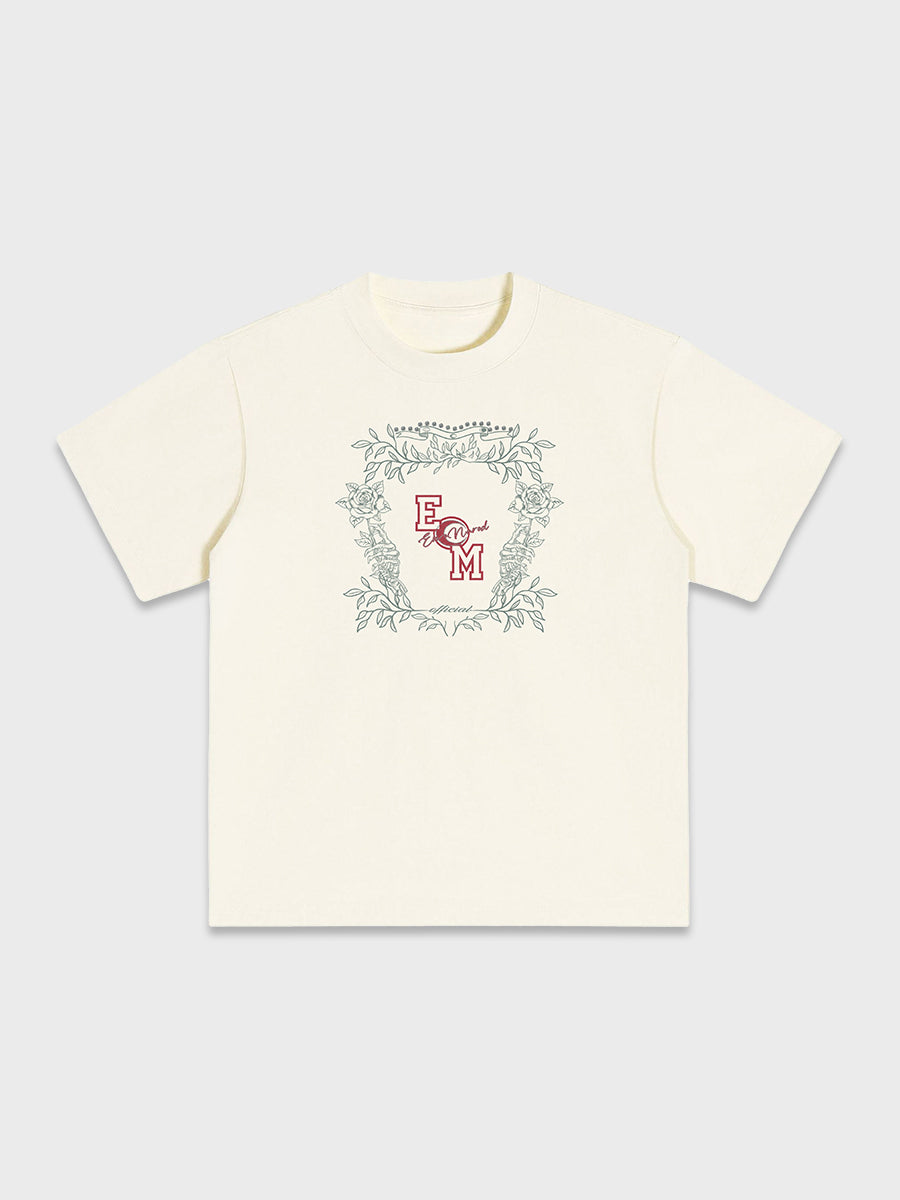 Rose Vine Frame Graphic Tee
