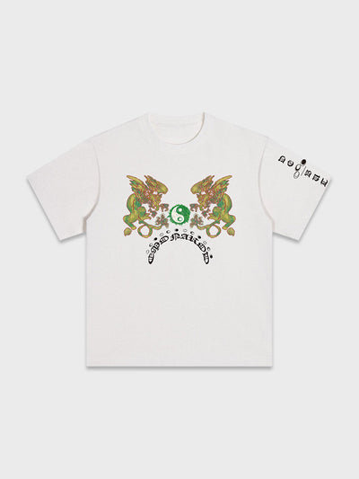 Twin Griffin Yin Yang Tee