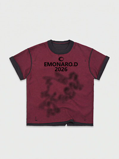 Reversed Trim Distressed Tee