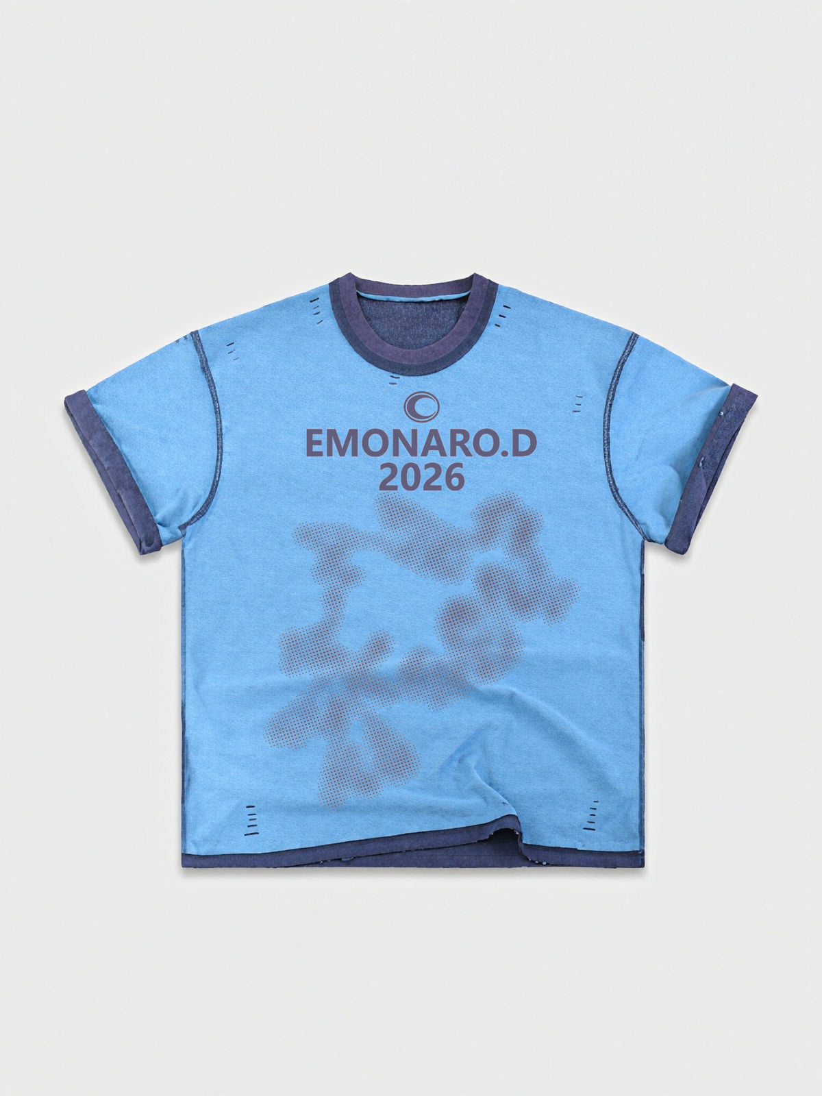 Reversed Trim Distressed Tee