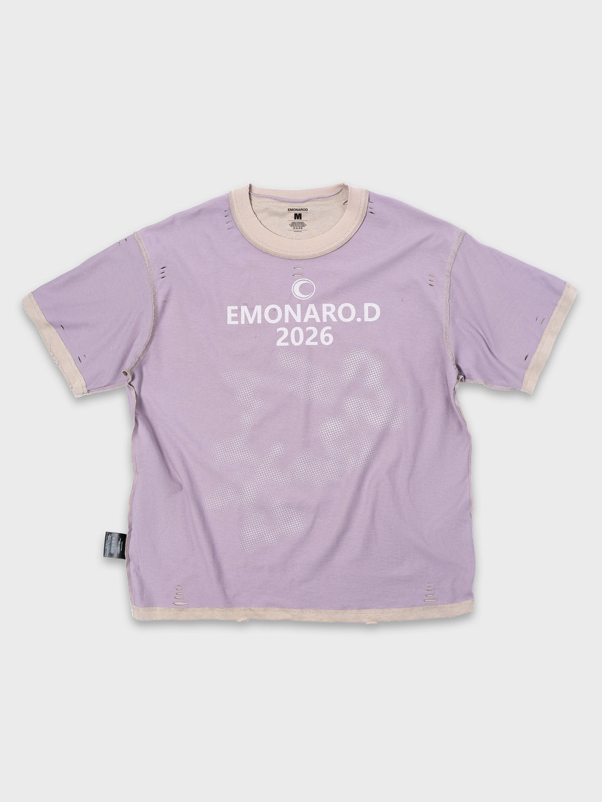 Reversed Trim Distressed Tee