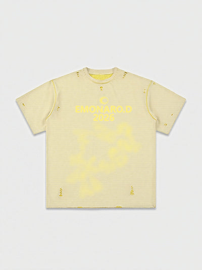 Reversed Trim Distressed Tee