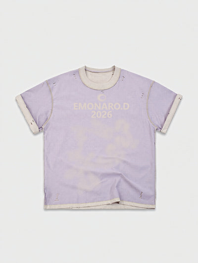 Reversed Trim Distressed Tee