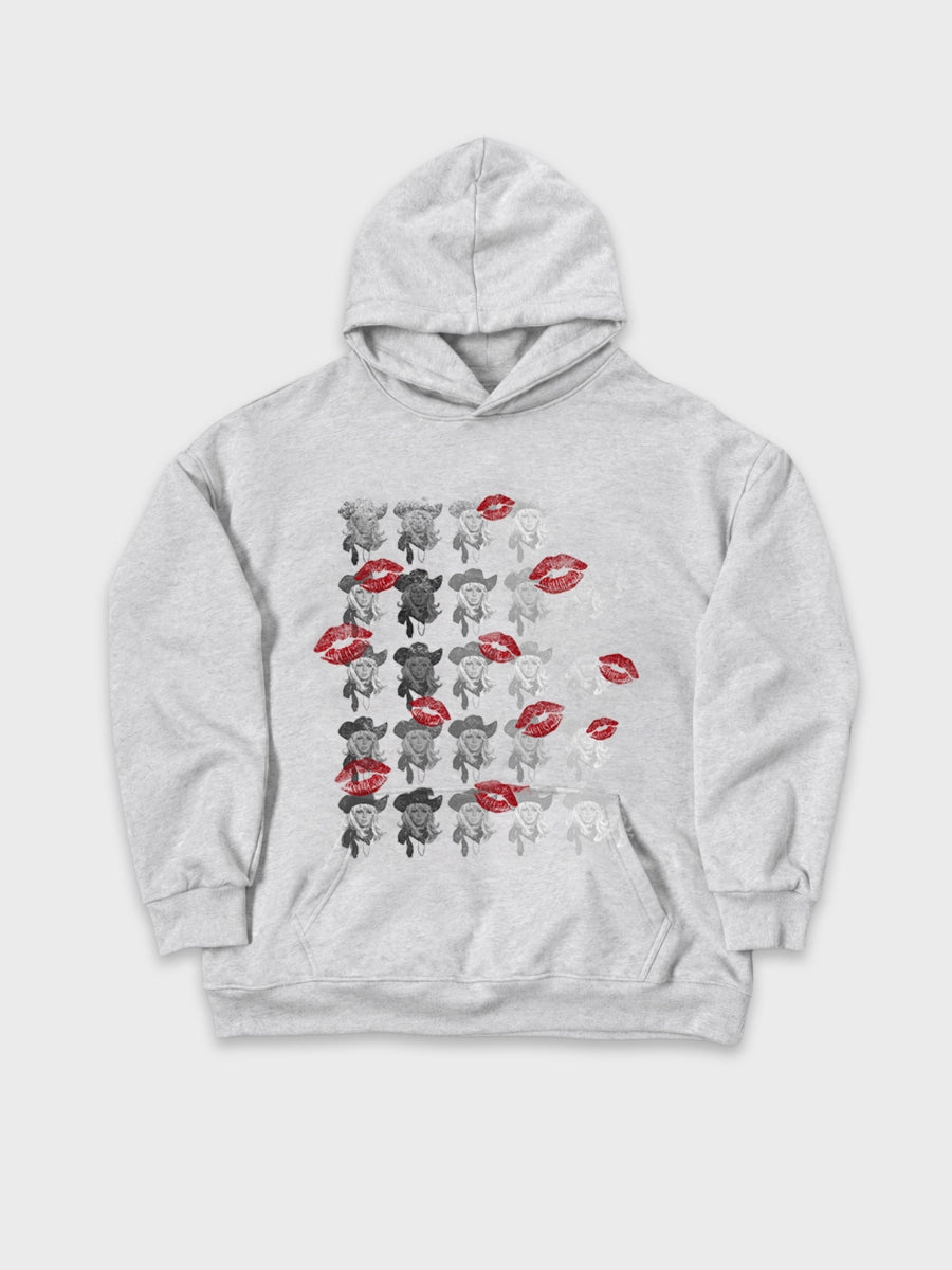 T-shirt à manches longues Doodle avec ourlet brut – Homme